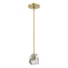 Hubbardton Forge - One Light Pendant - Gatsby - Modern Brass- Union Lighting Luminaires Decor