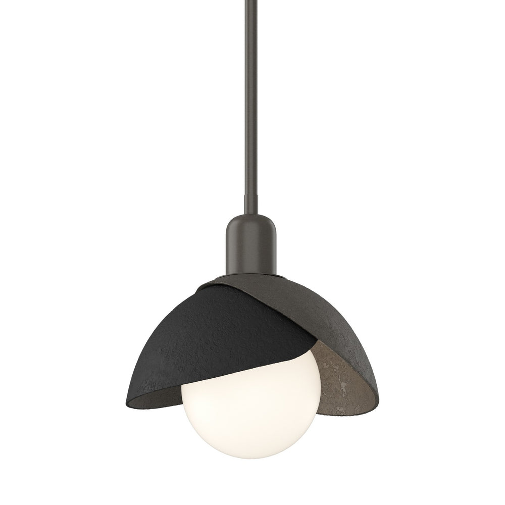 Hubbardton Forge - One Light Pendant - Brooklyn - Dark Smoke- Union Lighting Luminaires Decor