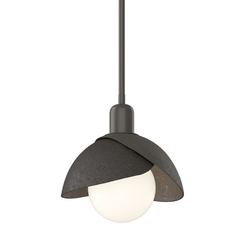Hubbardton Forge - One Light Pendant - Brooklyn - Dark Smoke- Union Lighting Luminaires Decor