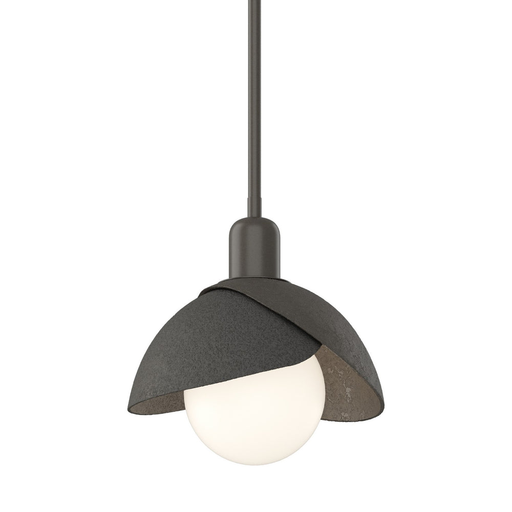 Hubbardton Forge - One Light Pendant - Brooklyn - Dark Smoke- Union Lighting Luminaires Decor