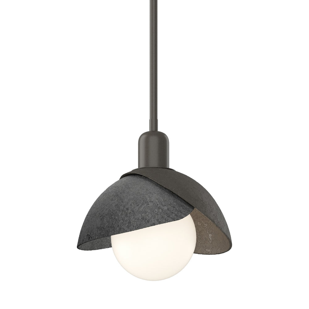 Hubbardton Forge - One Light Pendant - Brooklyn - Dark Smoke- Union Lighting Luminaires Decor