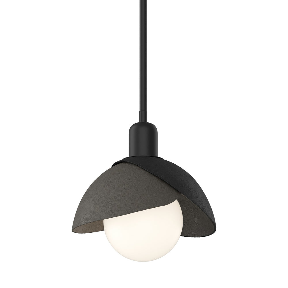 Hubbardton Forge - One Light Pendant - Brooklyn - Black- Union Lighting Luminaires Decor