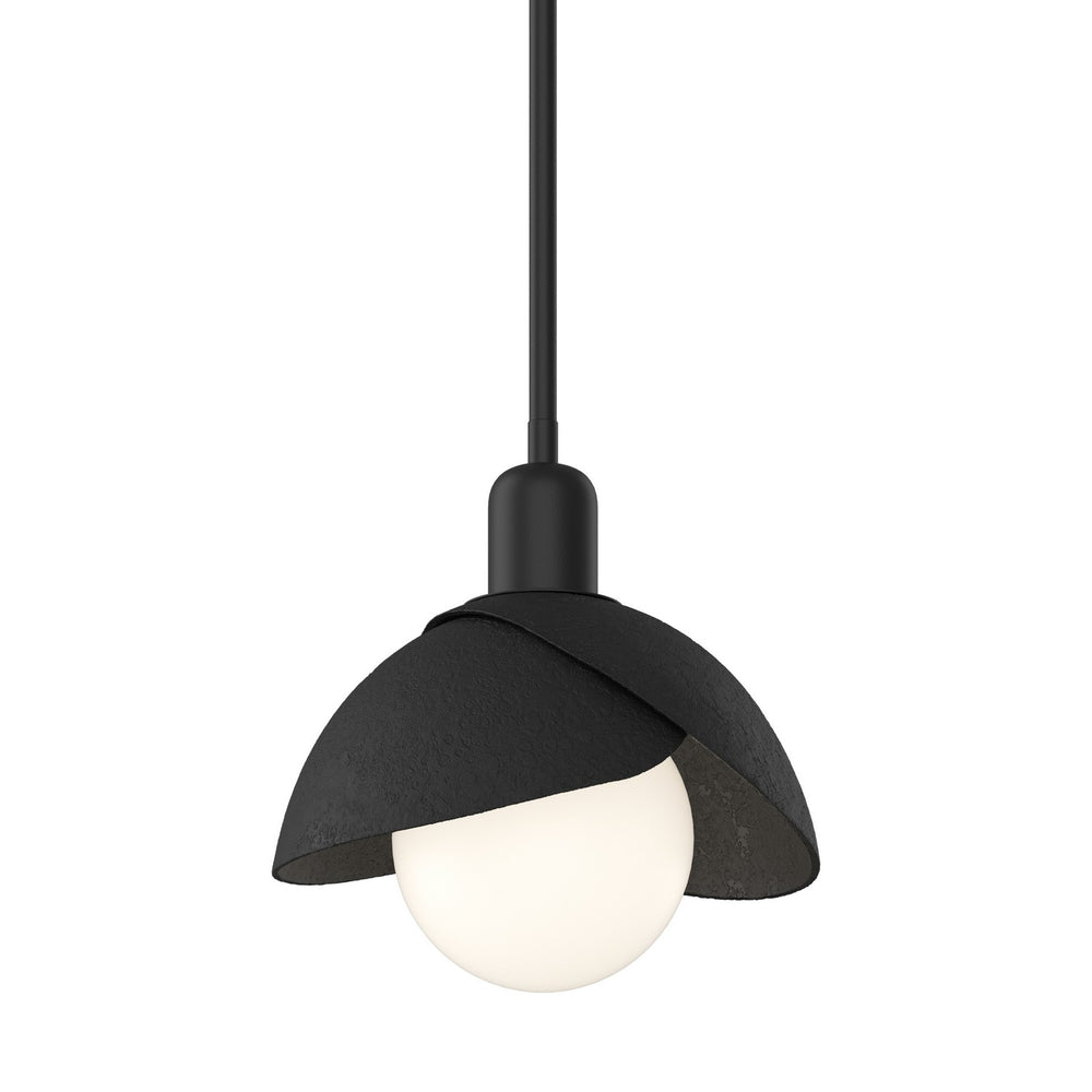 Hubbardton Forge - One Light Pendant - Brooklyn - Black- Union Lighting Luminaires Decor