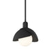 Hubbardton Forge - One Light Pendant - Brooklyn - Black- Union Lighting Luminaires Decor