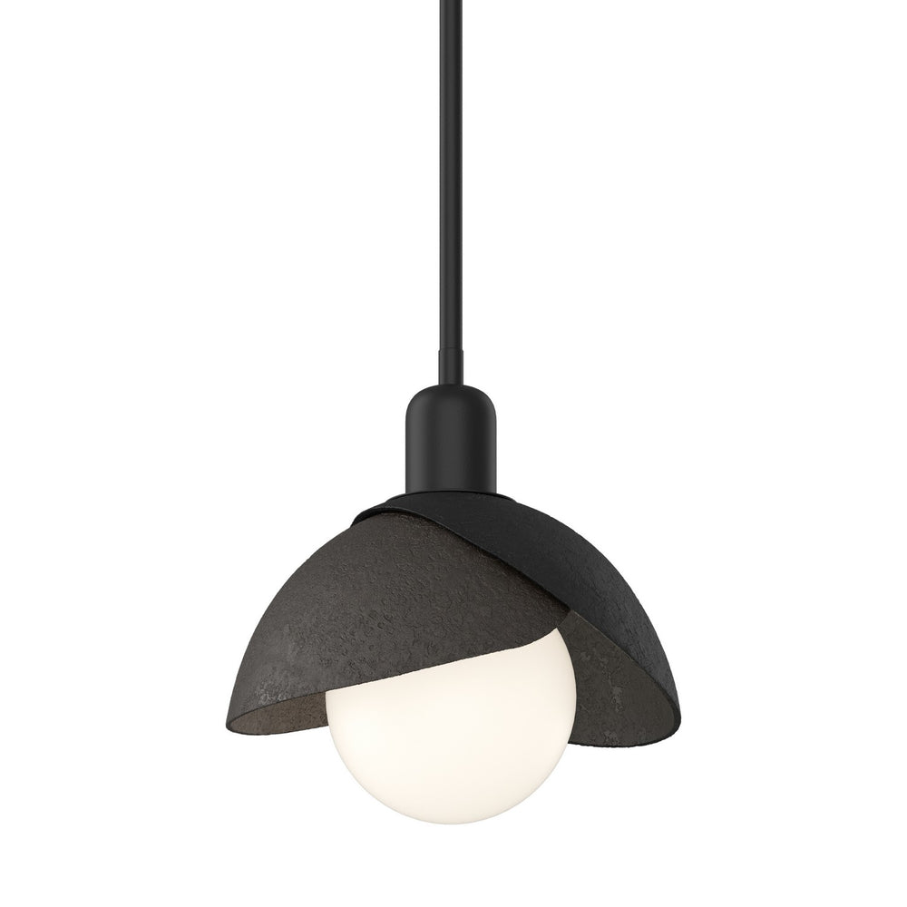 Hubbardton Forge - One Light Pendant - Brooklyn - Black- Union Lighting Luminaires Decor