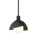 Hubbardton Forge - One Light Pendant - Brooklyn - Black- Union Lighting Luminaires Decor