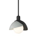 Hubbardton Forge - One Light Pendant - Brooklyn - Black- Union Lighting Luminaires Decor