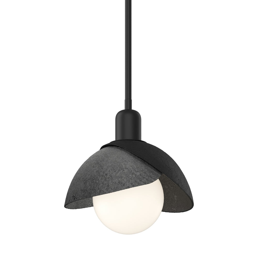 Hubbardton Forge - One Light Pendant - Brooklyn - Black- Union Lighting Luminaires Decor