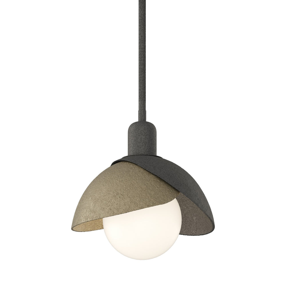 Hubbardton Forge - One Light Pendant - Brooklyn - Natural Iron- Union Lighting Luminaires Decor