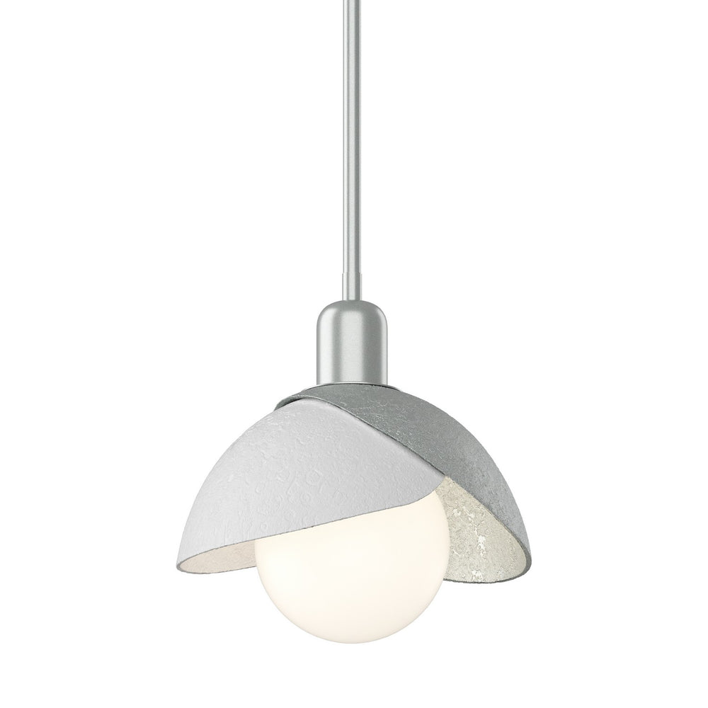 Hubbardton Forge - One Light Pendant - Brooklyn - Vintage Platinum- Union Lighting Luminaires Decor