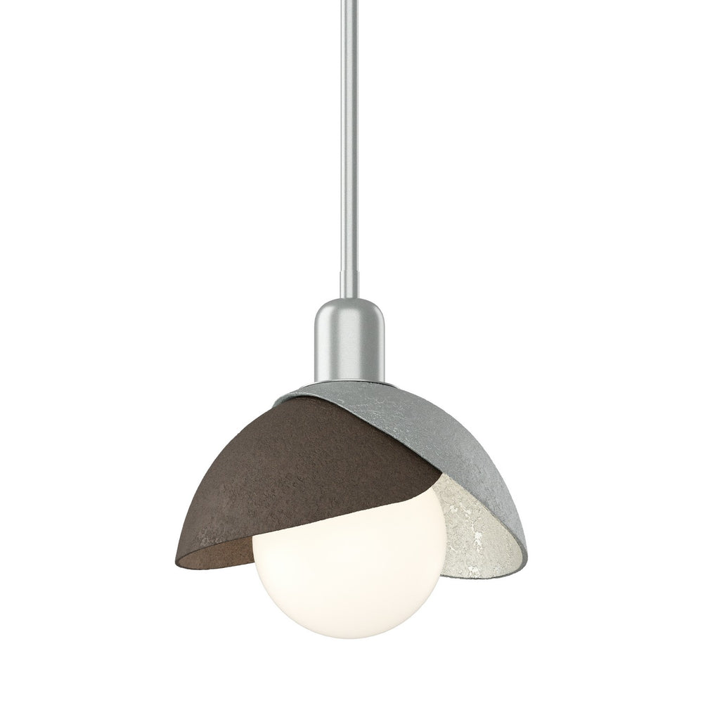 Hubbardton Forge - One Light Pendant - Brooklyn - Vintage Platinum- Union Lighting Luminaires Decor