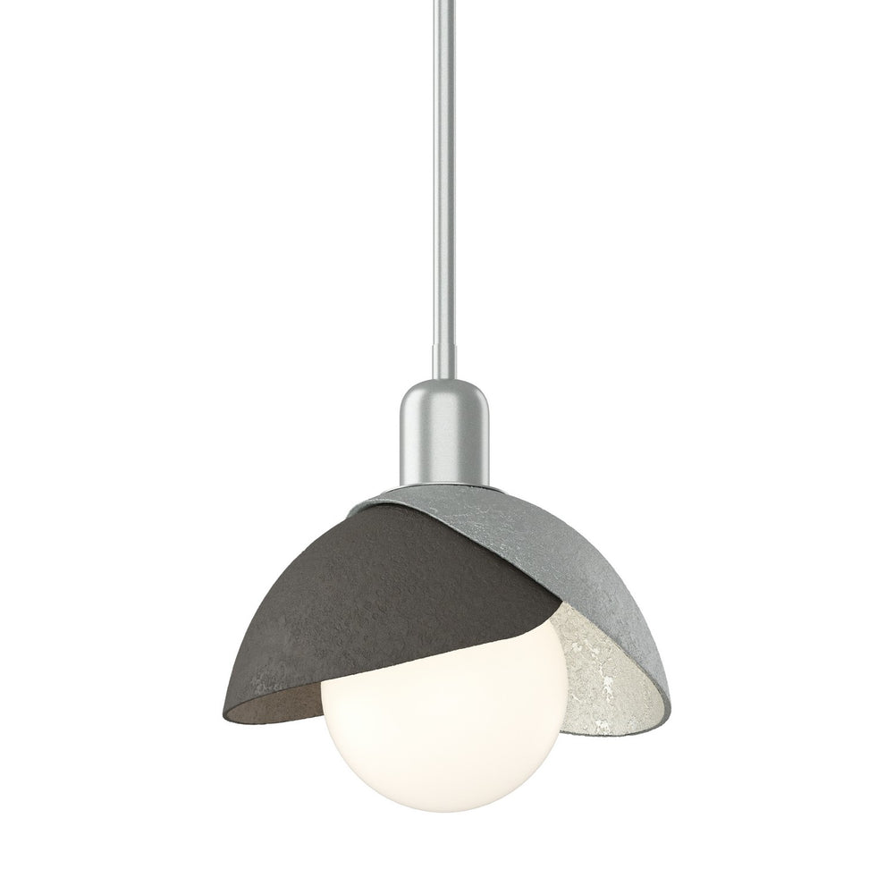 Hubbardton Forge - One Light Pendant - Brooklyn - Vintage Platinum- Union Lighting Luminaires Decor