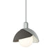 Hubbardton Forge - One Light Pendant - Brooklyn - Vintage Platinum- Union Lighting Luminaires Decor