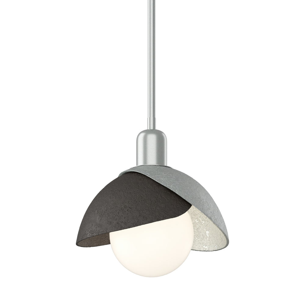 Hubbardton Forge - One Light Pendant - Brooklyn - Vintage Platinum- Union Lighting Luminaires Decor