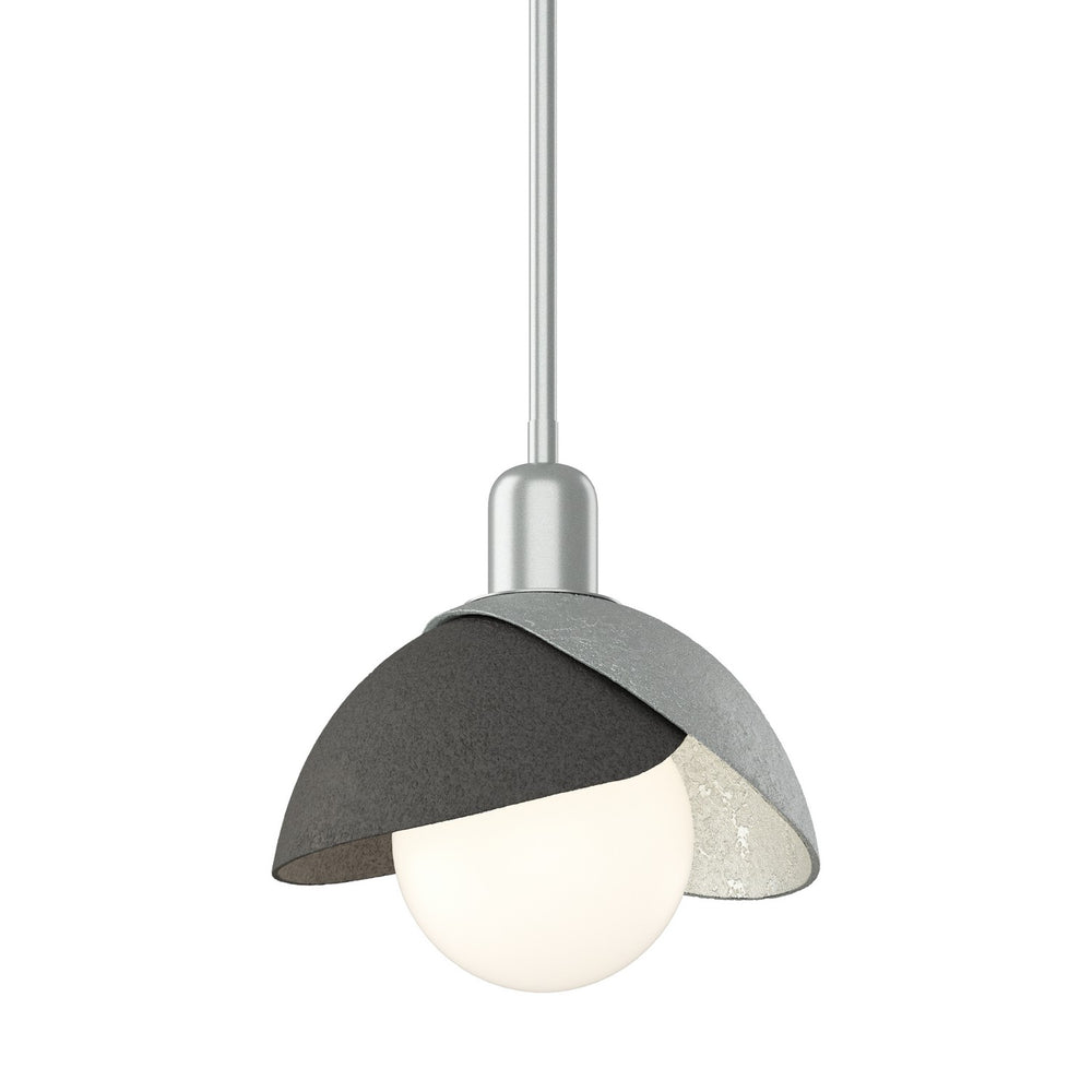 Hubbardton Forge - One Light Pendant - Brooklyn - Vintage Platinum- Union Lighting Luminaires Decor