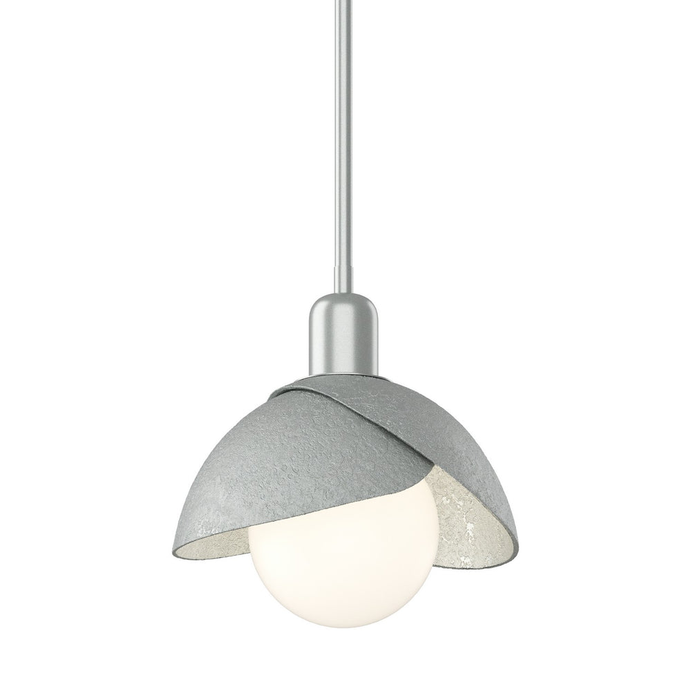 Hubbardton Forge - One Light Pendant - Brooklyn - Vintage Platinum- Union Lighting Luminaires Decor