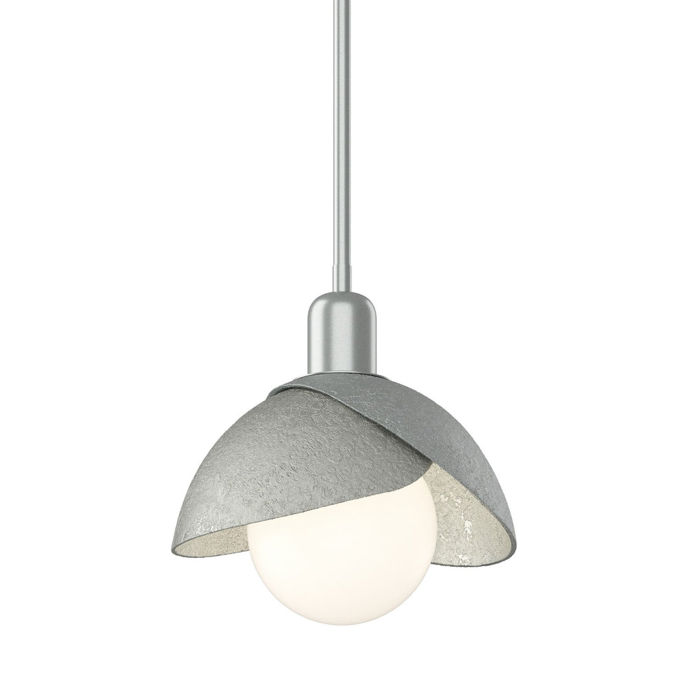 Hubbardton Forge - One Light Pendant - Brooklyn - Vintage Platinum- Union Lighting Luminaires Decor