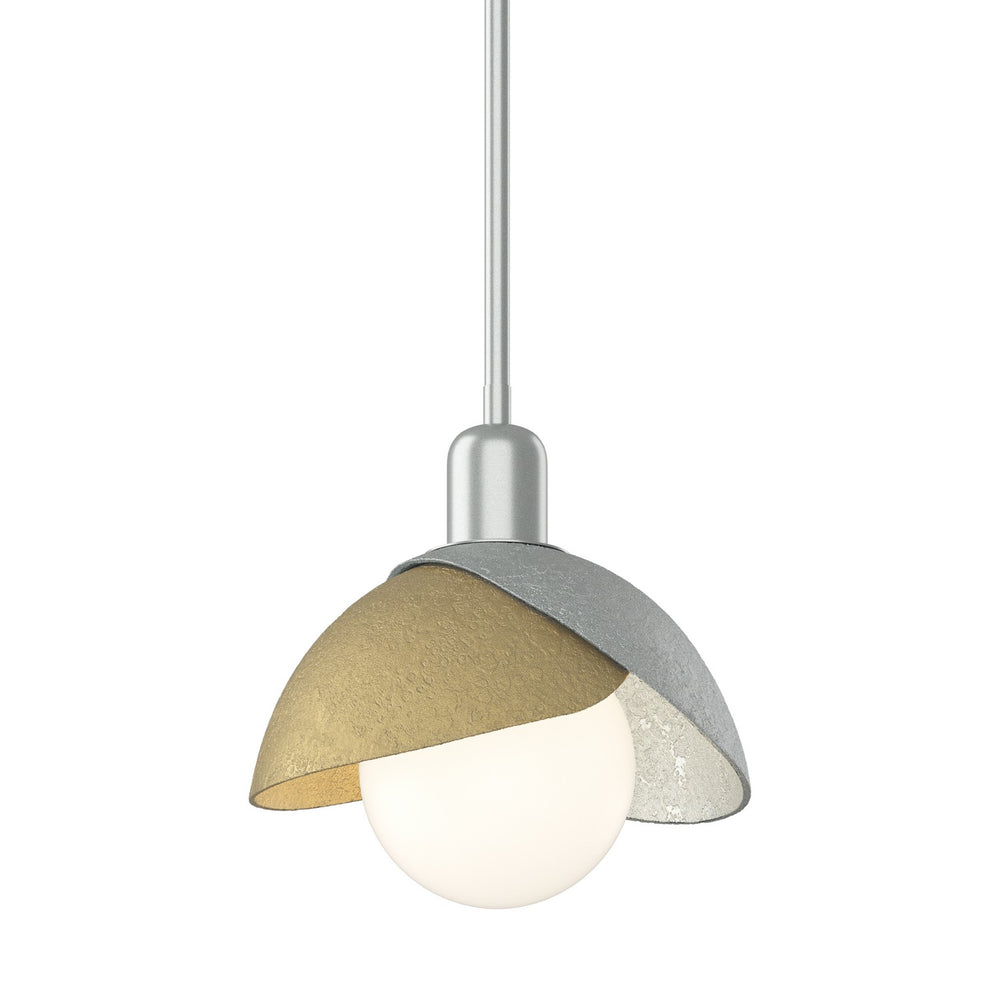 Hubbardton Forge - One Light Pendant - Brooklyn - Vintage Platinum- Union Lighting Luminaires Decor