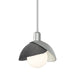 Hubbardton Forge - One Light Pendant - Brooklyn - Vintage Platinum- Union Lighting Luminaires Decor