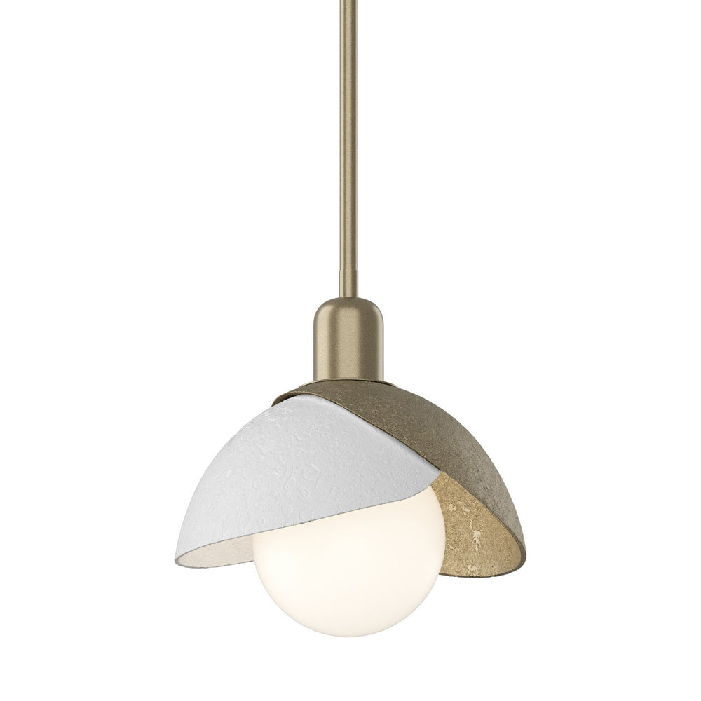 Hubbardton Forge - One Light Pendant - Brooklyn - Soft Gold- Union Lighting Luminaires Decor