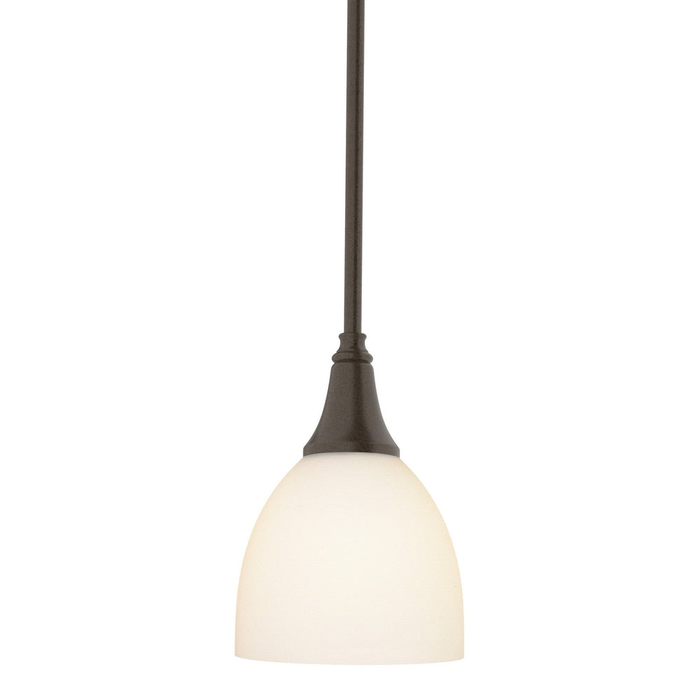 Hubbardton Forge - One Light Mini Pendant - Trumpet - Bronze- Union Lighting Luminaires Decor