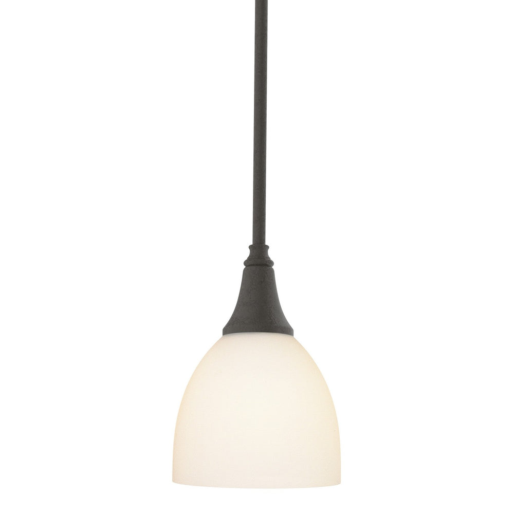 Hubbardton Forge - One Light Mini Pendant - Trumpet - Dark Smoke- Union Lighting Luminaires Decor