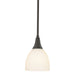 Hubbardton Forge - One Light Mini Pendant - Trumpet - Dark Smoke- Union Lighting Luminaires Decor