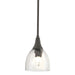 Hubbardton Forge - One Light Mini Pendant - Trumpet - Dark Smoke- Union Lighting Luminaires Decor