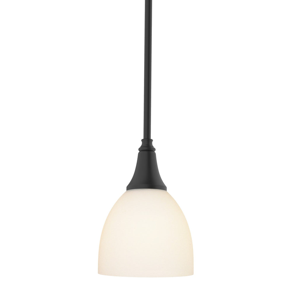 Hubbardton Forge - One Light Mini Pendant - Trumpet - Black- Union Lighting Luminaires Decor