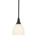 Hubbardton Forge - One Light Mini Pendant - Trumpet - Black- Union Lighting Luminaires Decor