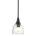 Hubbardton Forge - One Light Mini Pendant - Trumpet - Black- Union Lighting Luminaires Decor