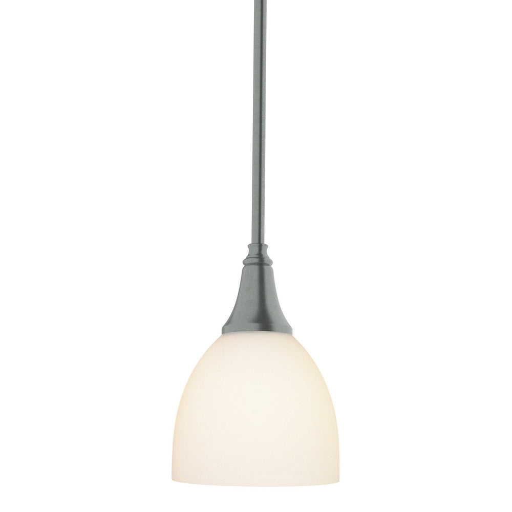 Hubbardton Forge - One Light Mini Pendant - Trumpet - Vintage Platinum- Union Lighting Luminaires Decor