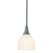 Hubbardton Forge - One Light Mini Pendant - Trumpet - Vintage Platinum- Union Lighting Luminaires Decor