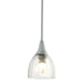 Hubbardton Forge - One Light Mini Pendant - Trumpet - Vintage Platinum- Union Lighting Luminaires Decor