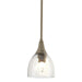 Hubbardton Forge - One Light Mini Pendant - Trumpet - Soft Gold- Union Lighting Luminaires Decor