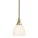 Hubbardton Forge - One Light Mini Pendant - Trumpet - Modern Brass- Union Lighting Luminaires Decor