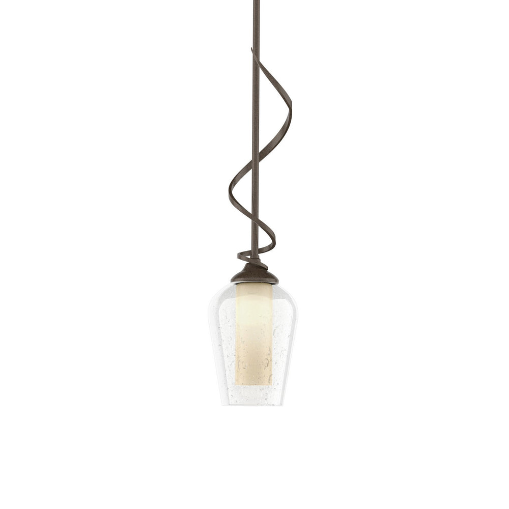 Hubbardton Forge - One Light Mini Pendant - Flora - Bronze- Union Lighting Luminaires Decor