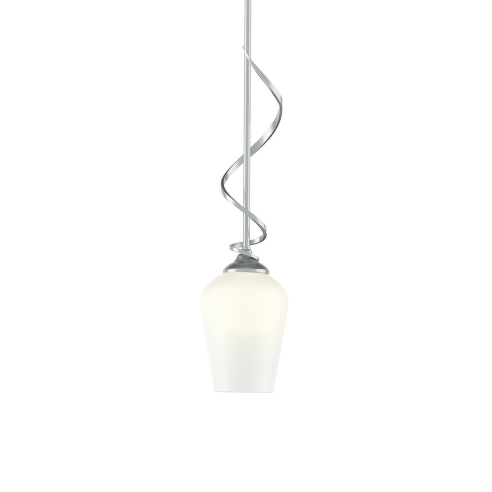 Hubbardton Forge - One Light Mini Pendant - Flora - Vintage Platinum- Union Lighting Luminaires Decor
