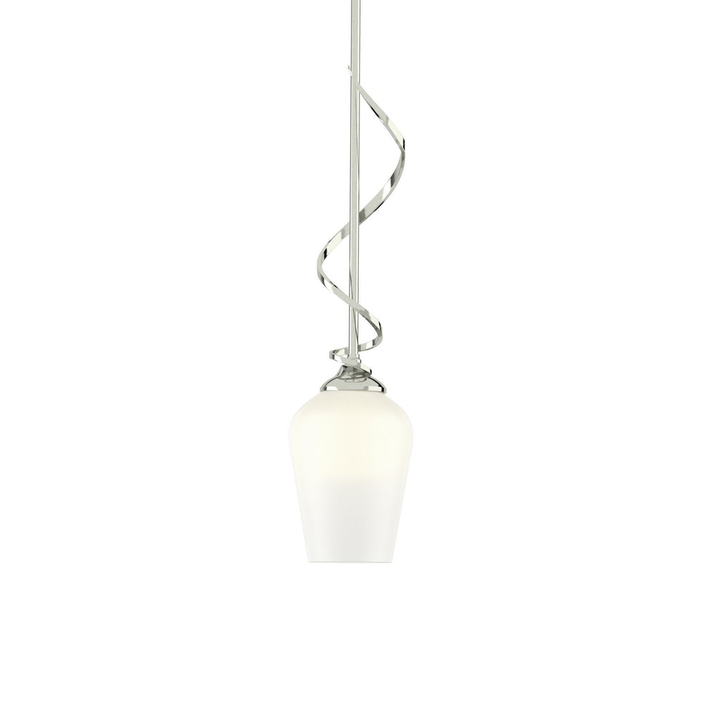 Hubbardton Forge - One Light Mini Pendant - Flora - Sterling- Union Lighting Luminaires Decor