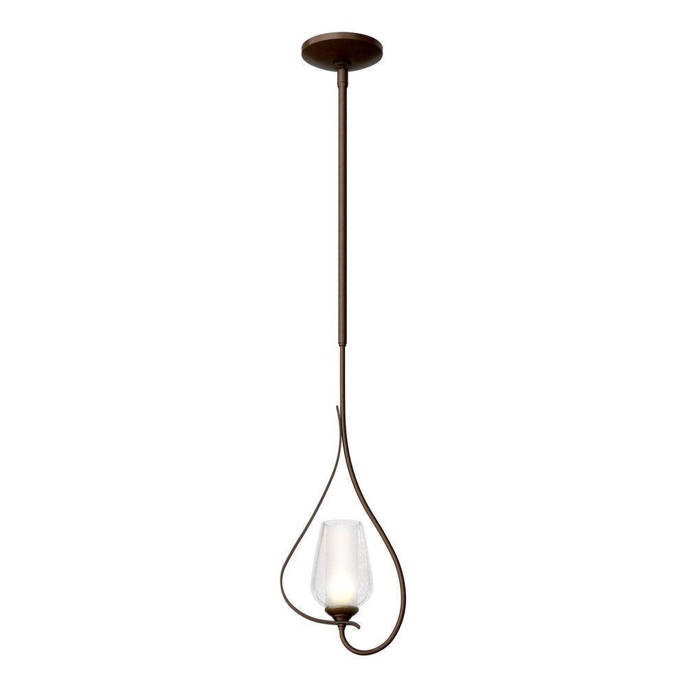 Hubbardton Forge - One Light Mini Pendant - Flora - Bronze- Union Lighting Luminaires Decor