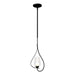 Hubbardton Forge - One Light Mini Pendant - Flora - Black- Union Lighting Luminaires Decor
