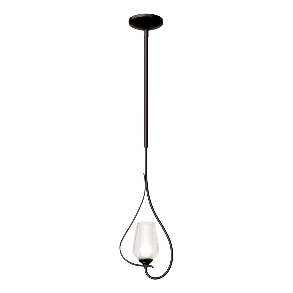 Hubbardton Forge - One Light Mini Pendant - Flora - Oil Rubbed Bronze- Union Lighting Luminaires Decor