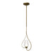 Hubbardton Forge - One Light Mini Pendant - Flora - Soft Gold- Union Lighting Luminaires Decor