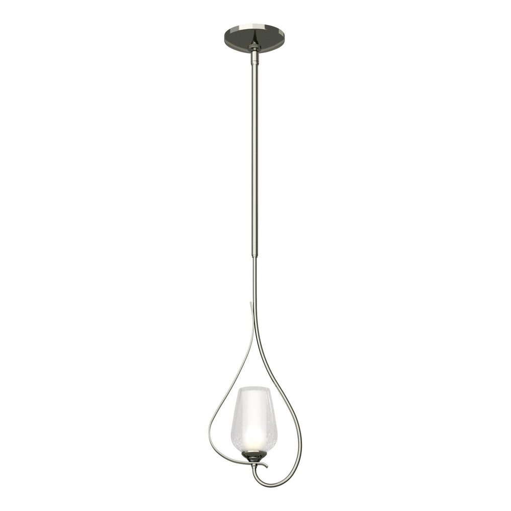 Hubbardton Forge - One Light Mini Pendant - Flora - Sterling- Union Lighting Luminaires Decor