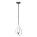 Hubbardton Forge - One Light Mini Pendant - Flora - Sterling- Union Lighting Luminaires Decor