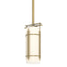 Hubbardton Forge - One Light Mini Pendant - Paralline - Modern Brass- Union Lighting Luminaires Decor