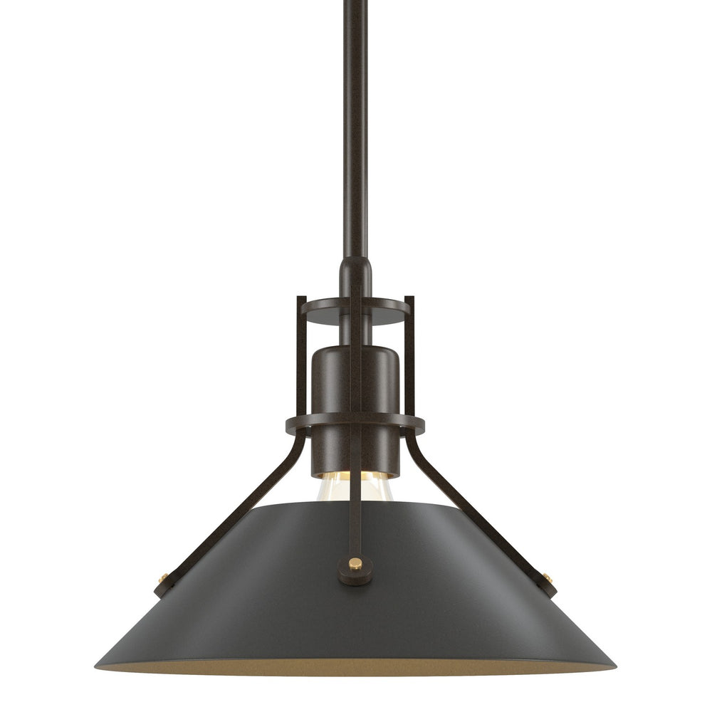 Hubbardton Forge - One Light Mini Pendant - Henry - Bronze- Union Lighting Luminaires Decor