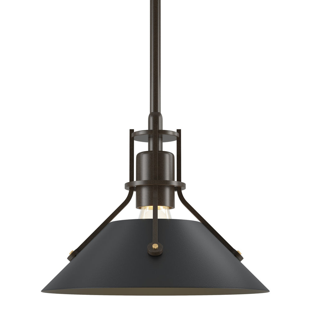 Hubbardton Forge - One Light Mini Pendant - Henry - Bronze- Union Lighting Luminaires Decor