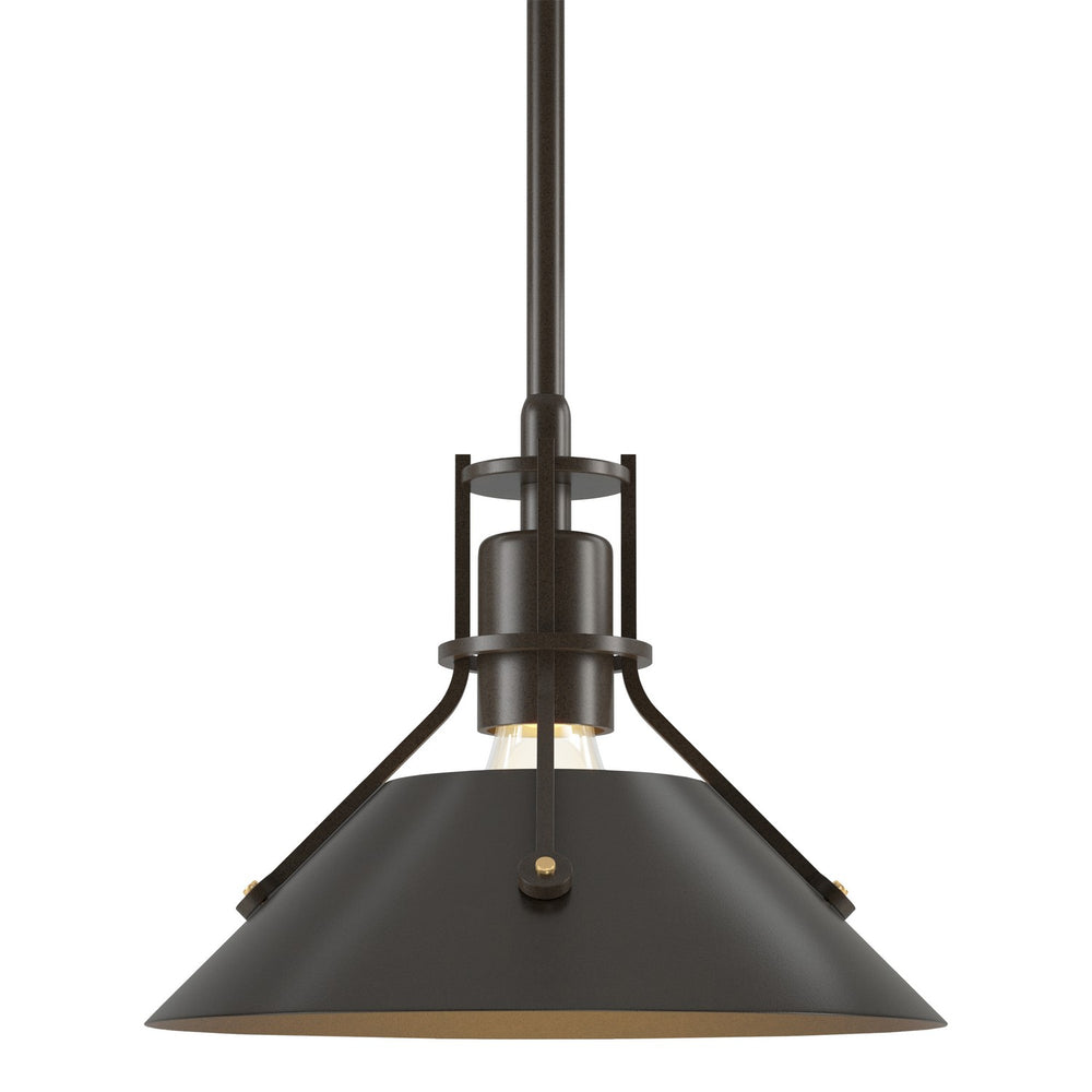 Hubbardton Forge - One Light Mini Pendant - Henry - Bronze- Union Lighting Luminaires Decor