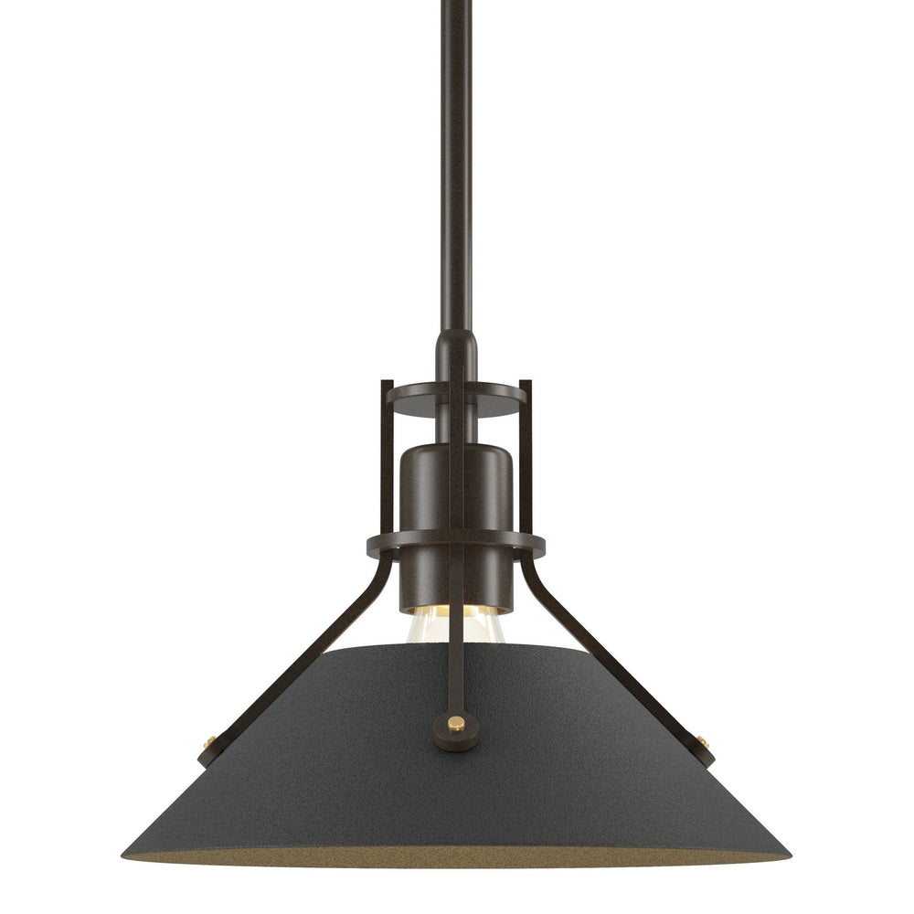 Hubbardton Forge - One Light Mini Pendant - Henry - Bronze- Union Lighting Luminaires Decor